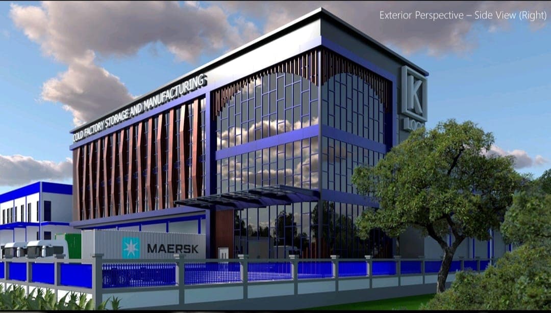 A photo of factory project in legok, a cold storage.